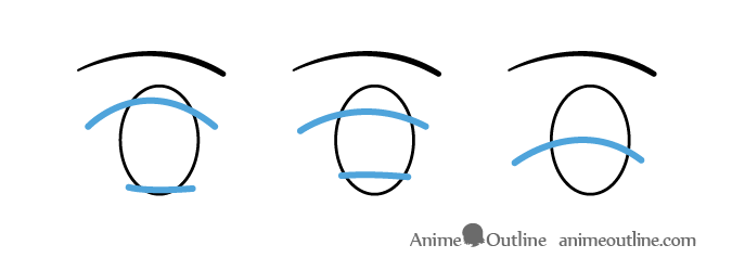 Anime girl relaxed/closed eyes side view drawing