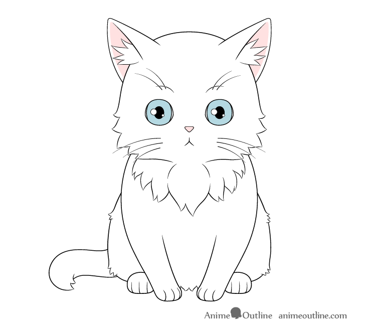 Cute Cat  Anime Style by aertst on DeviantArt