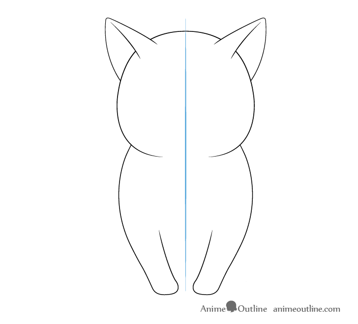Anime cat legs drawing