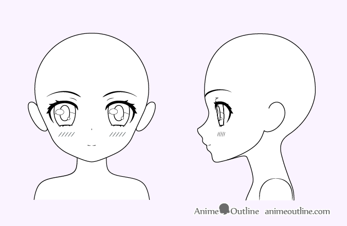 How To Draw A Cute Anime Girl Step By Step Animeoutline
