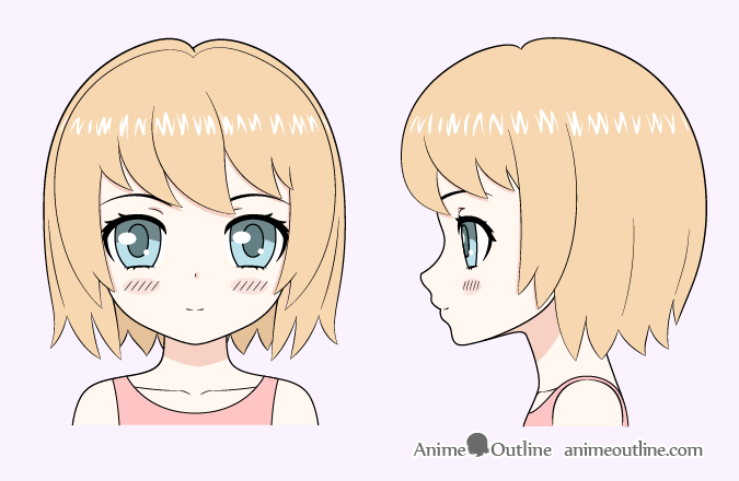 How To Draw A Cute Anime Girl Step By Step Animeoutline