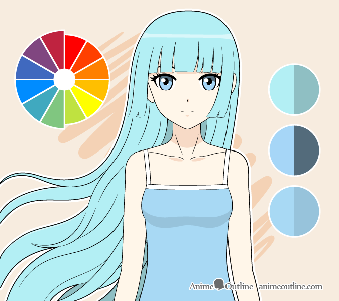 Anime Hair Color - Cartoon Hairstyles Pics  Anime hair color, Anime hair,  Color meanings