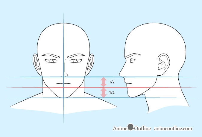 Anime man mouth drawing