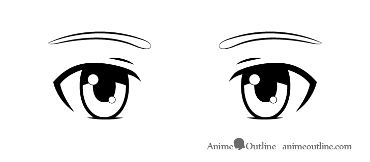 Anime boy eyes drawing