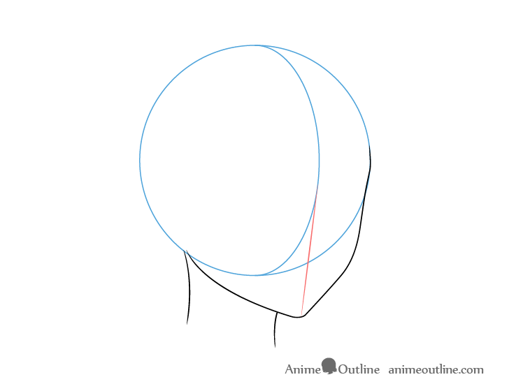 How to Draw an Anime Head and Face in Front View  Easy Step by Step  Tutorial