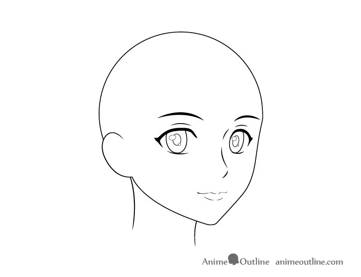 girl face outline