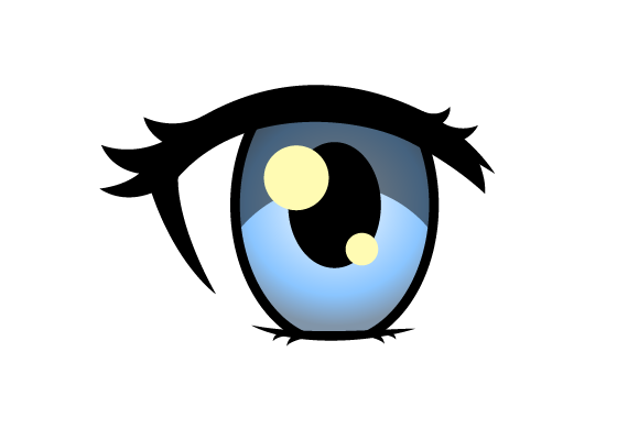 Female anime eye color