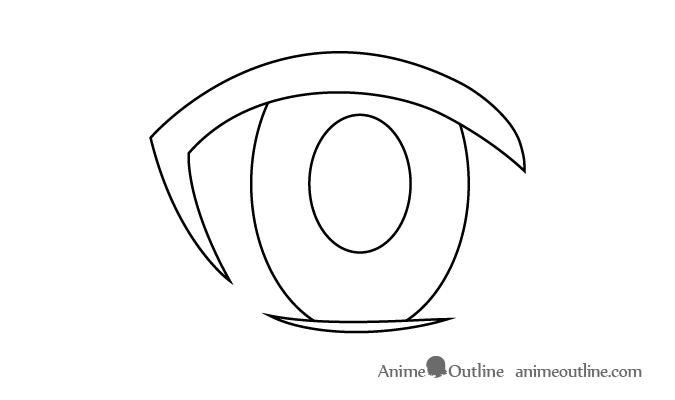Female anime eye pupil
