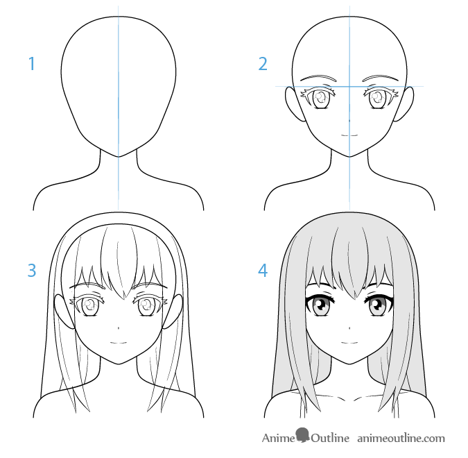 How To Draw Anime Characters Tutorial Animeoutline