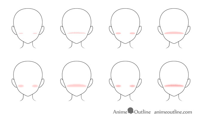 How To Draw Anime And Manga Blush In Different Ways Animeoutline