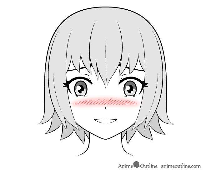 Adorable blushing chibi anime boy on Craiyon