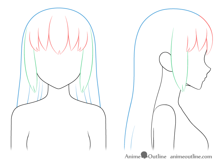 Featured image of post Anime Female Hairstyles Side View This is a windblown beautiful anime hairstyle that suits dark brown hair