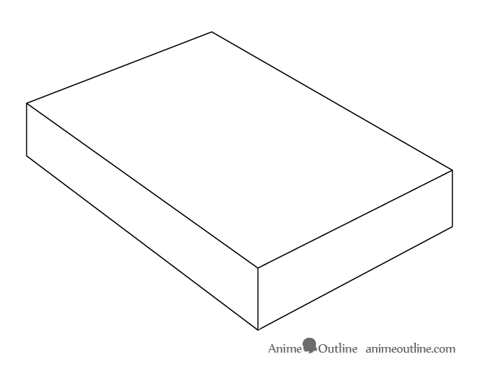 Anime lunch box shape drawing