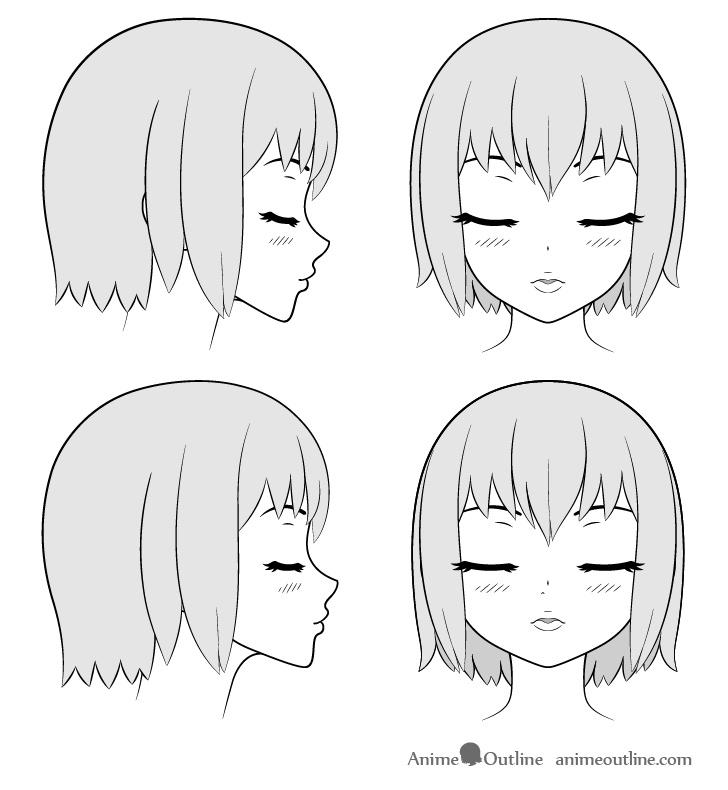 How to Draw People Kissing - An Anime Kiss Drawing - Easy Step by Step Tutorial