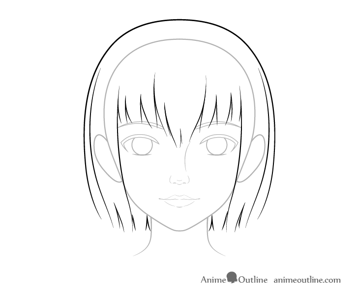 How to Draw a Realistic Anime Face Step by Step - AnimeOutline