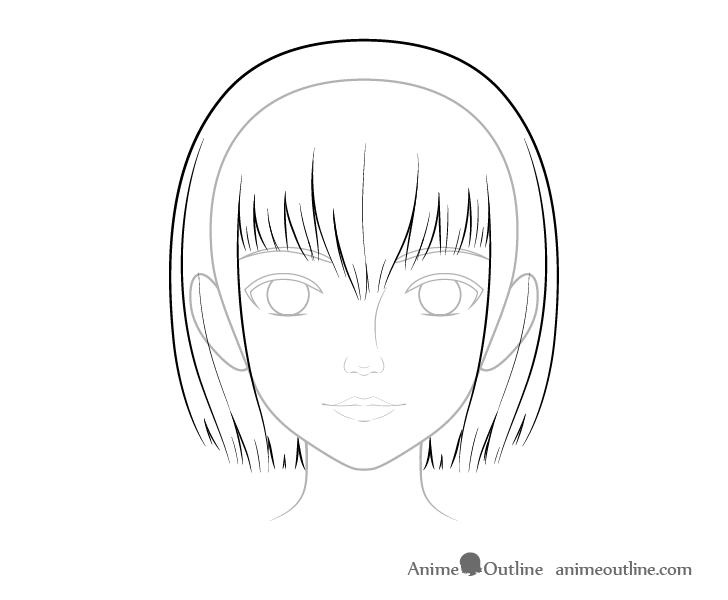 How to Draw a Realistic Anime Face Step by Step - AnimeOutline