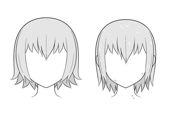 How to draw female anime hair [slow tutorial] part 2 