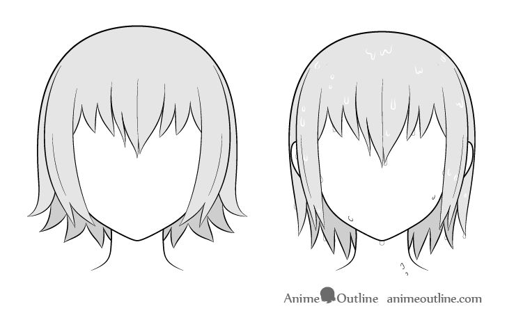 How to Shade Anime Hair Step by Step - AnimeOutline  Anime hair, How to  draw anime hair, Step by step hairstyles