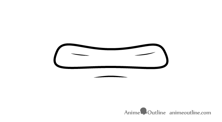Anime teeth scared mouth drawing