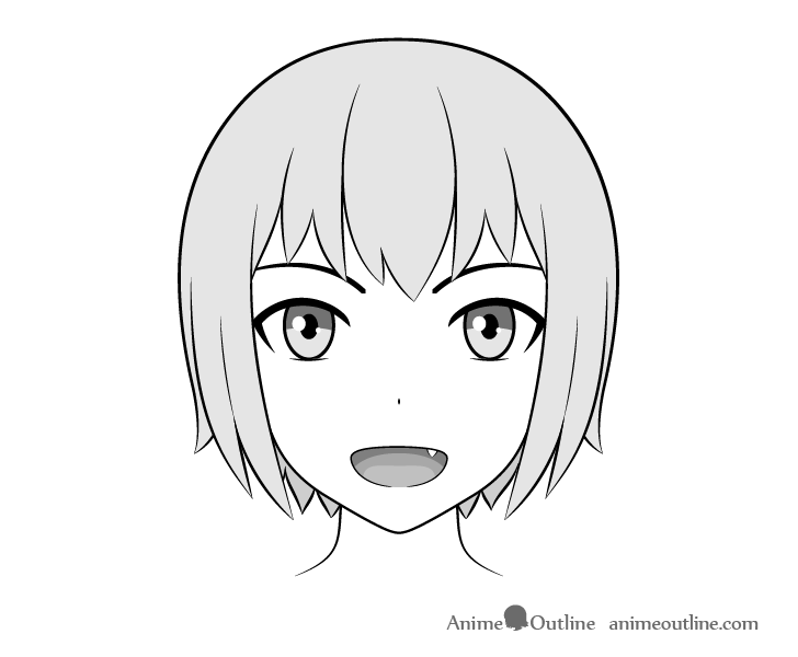 Anime one tooth sticking out drawing