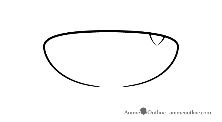 Anime one tooth sticking out mouth drawing