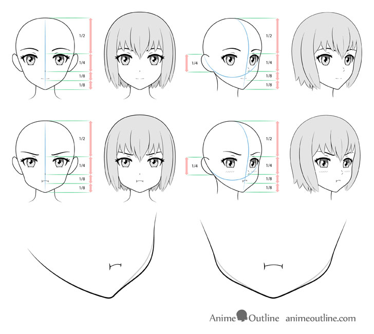 How to Draw Anime Characters Tutorial - AnimeOutline