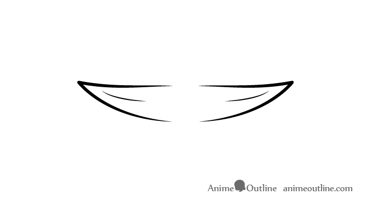Anime teeth smiling mouth drawing