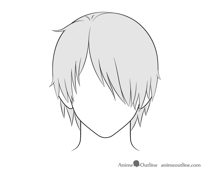 How to Draw Anime Male Hair Step by Step - AnimeOutline