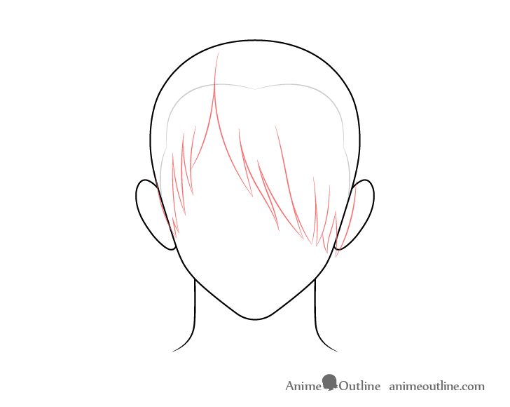 Featured image of post How To Draw Anime Hair Covering One Eye - Straight hair, wavy hair, pigtails, and short hair.