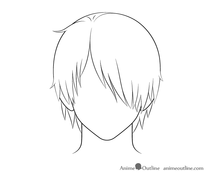 How To Draw Anime Boys Hair Step By Step!