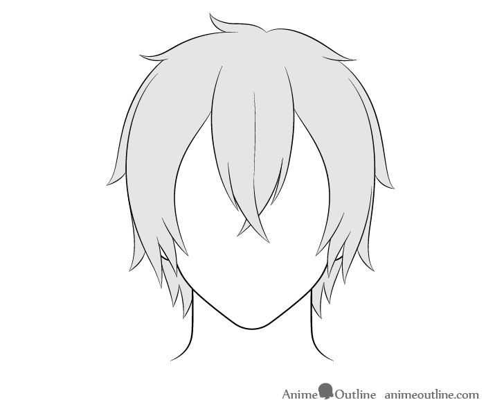 How to Draw Anime Male Hair Step by Step - Easy Step by Step Tutorial