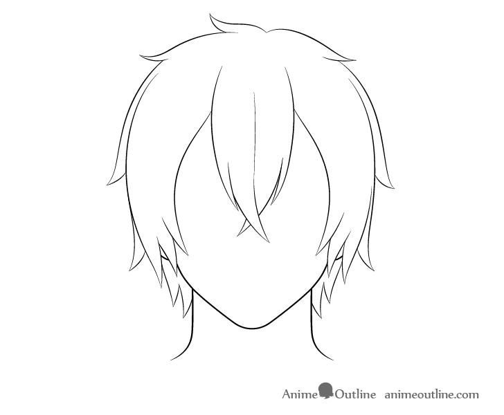 Messy hair : r/AnimeSketch