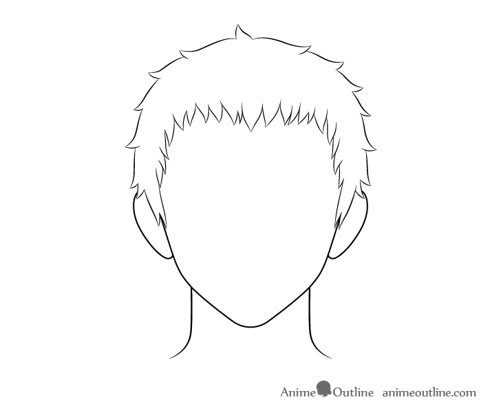 Japanese Anime Hairstyle PNG Transparent Images Free Download | Vector  Files | Pngtree