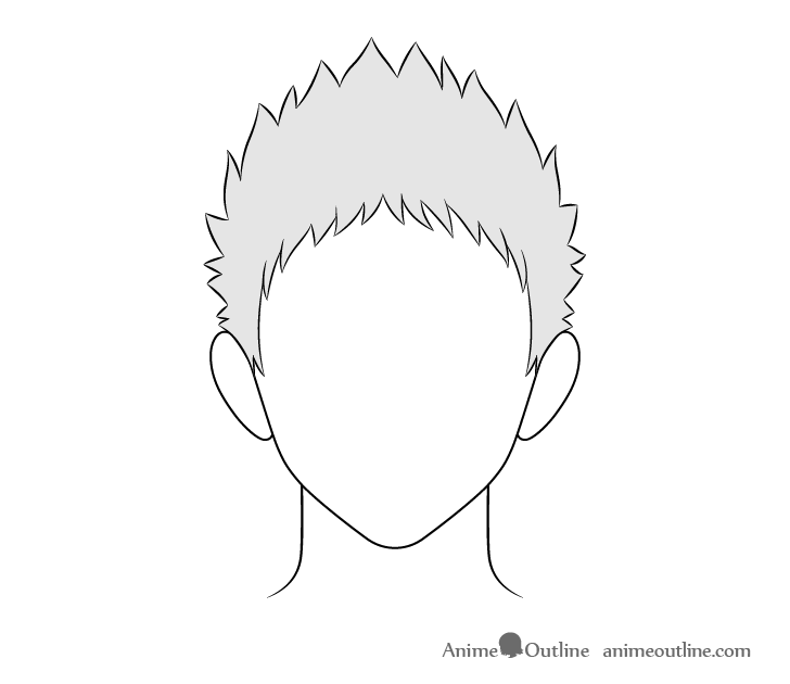 How to Draw Anime Male Hair Step by Step - AnimeOutline