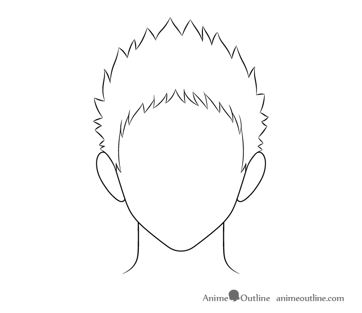 How to Draw Anime Male Hair Step by Step - AnimeOutline