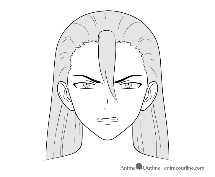 How To Draw Different Types Of Angry Faces In Anime  YouTube