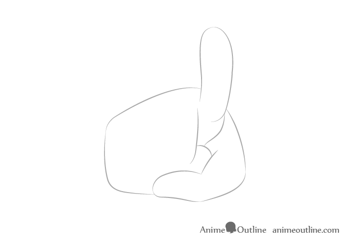 How To Draw Hand Poses Step By Step Animeoutline Combinations with backhand index pointing left emoji. how to draw hand poses step by step