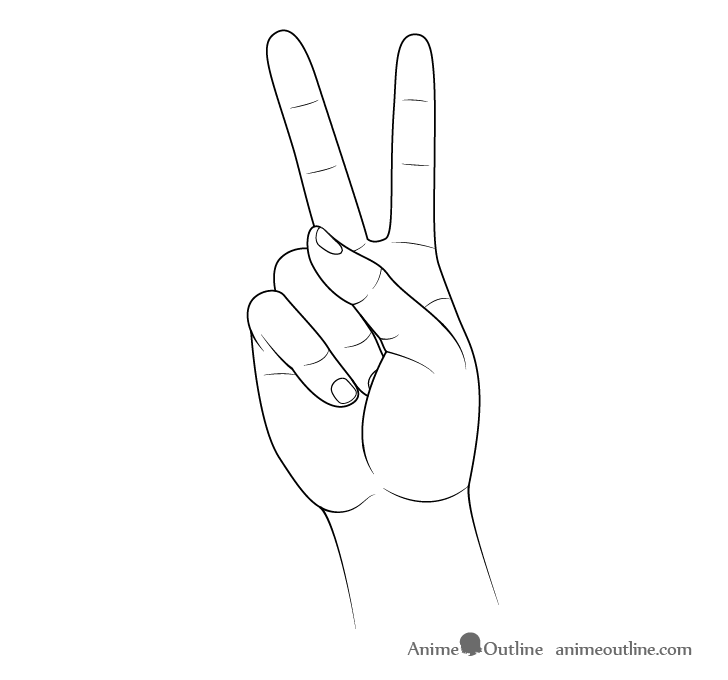 How to Draw Hand Poses Step by Step  AnimeOutline