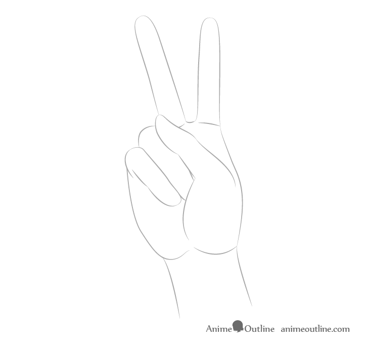 How to Draw Hand Poses Step by Step - AnimeOutline