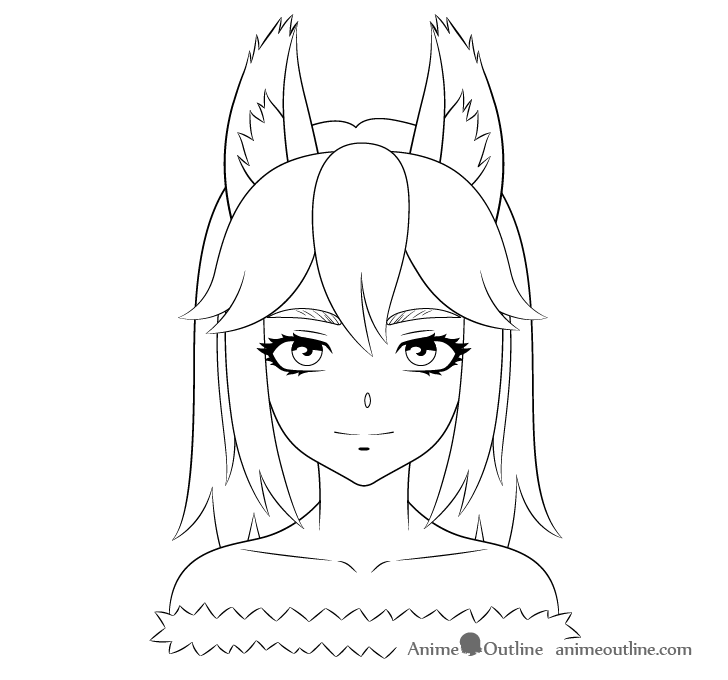 cute anime wolf girl