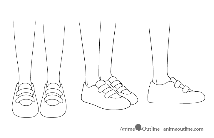 simple character shoes