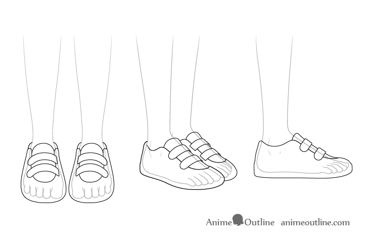 anime girl school shoes