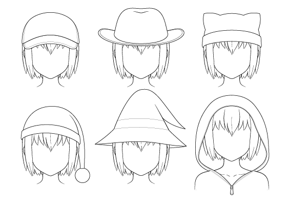 Anime hats