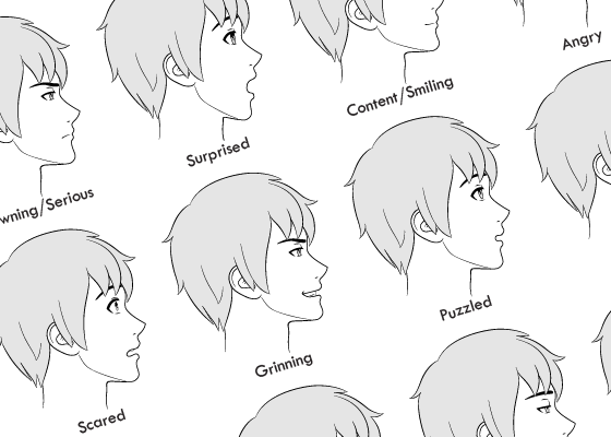 Featured image of post Anime Male Side View Drawing How to draw anime head and face male character