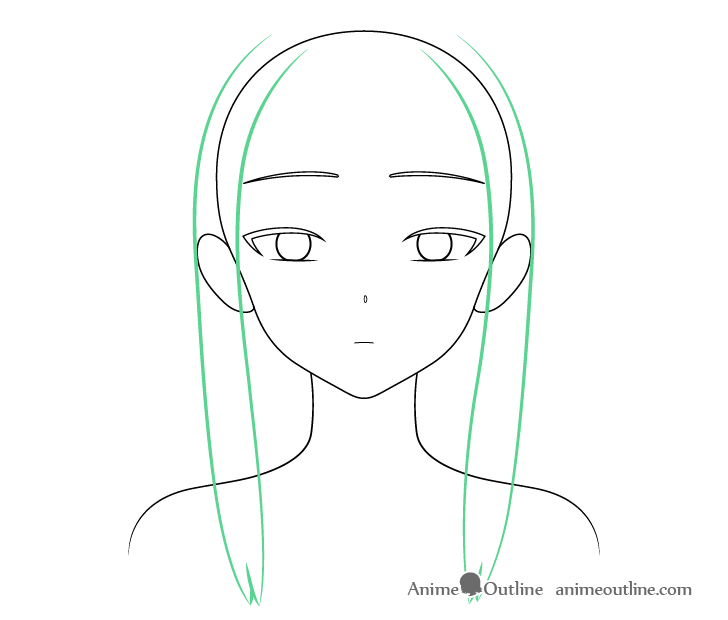 How to Draw Anime and Manga Hair - Female - AnimeOutline