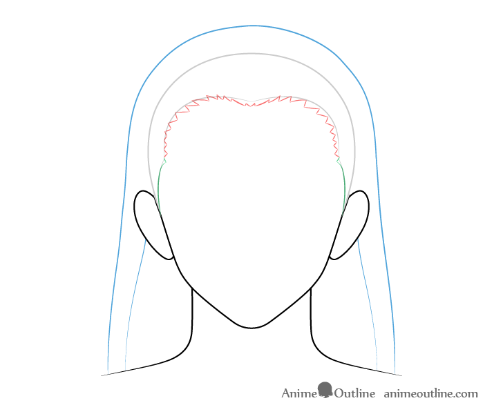 How to Draw Anime Male Hair Step by Step - AnimeOutline