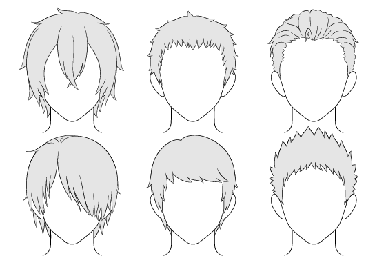 How to Draw Anime Male Hair Step by Step  AnimeOutline