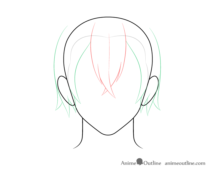 How To Draw Anime Male Hair Step By Step Animeoutline