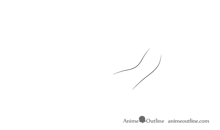 Dibujo de torso de pose voladora de anime
