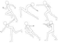 Anime poses